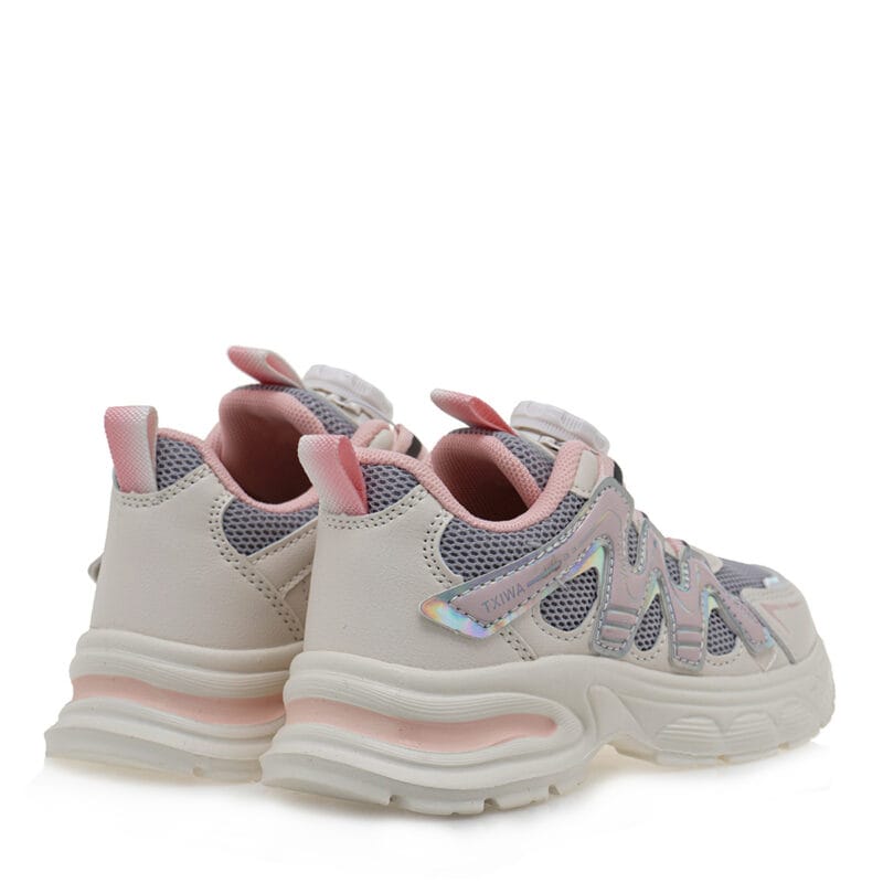 Exe Kids Ανατομικό Αθλητικό Για Κορίτσι Off White - Image 3