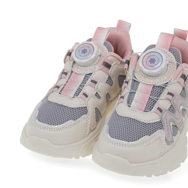 Exe Kids Ανατομικό Αθλητικό Για Κορίτσι Off White - Image 4