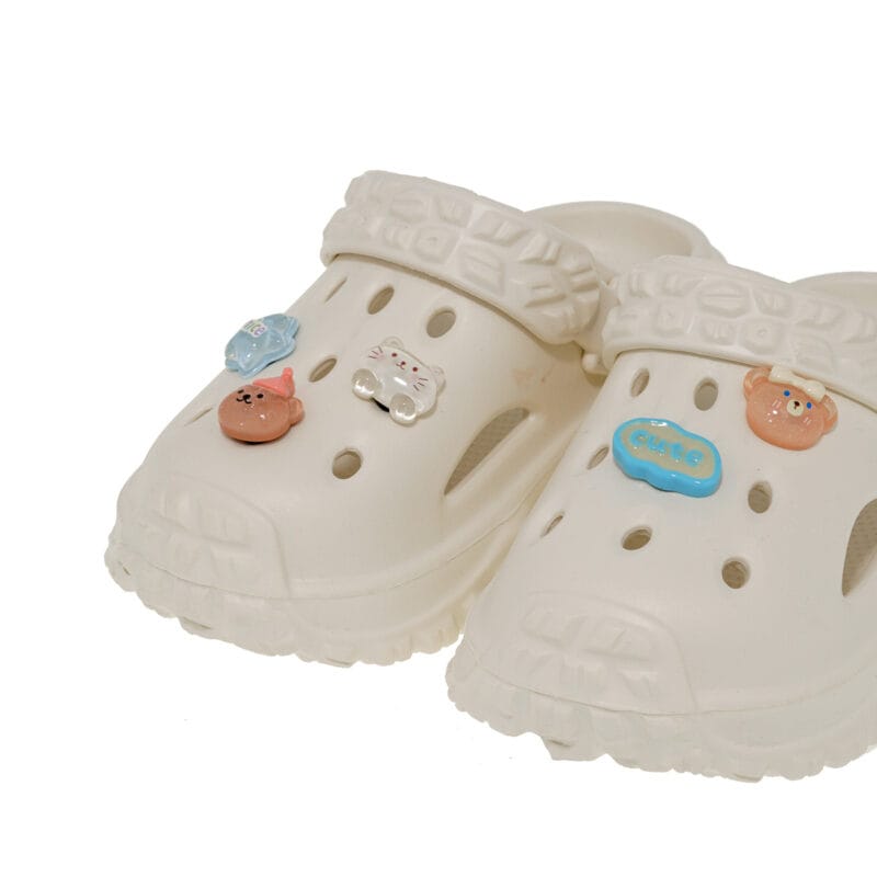 Exe Kids Παιδικά Clogs Unisex Off White - Image 4