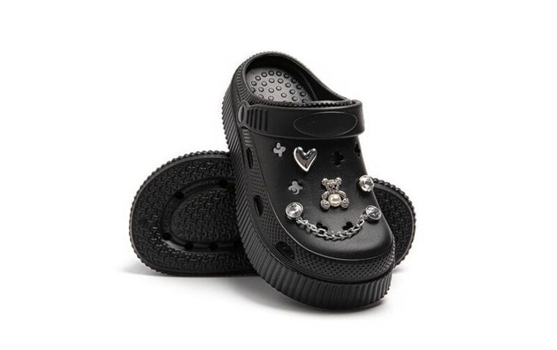 Jx Σαμπό Clogs Με Αποσπώμενα Διακοσμητικά Για Κορίτσι Μαύρα