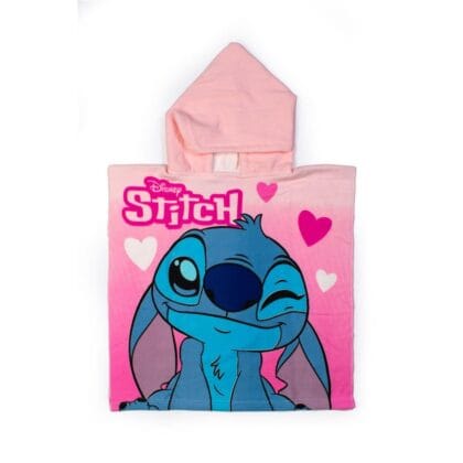 Disney Παιδικό Poncho Πετσετα Για Κορίτσι Lilo&Stitch Ρόζ