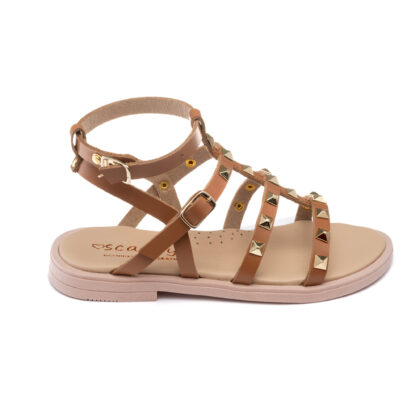 Scarpy Δερμάτινο Ανατομικό Πέδιλο Για Κορίτσι Ταμπά