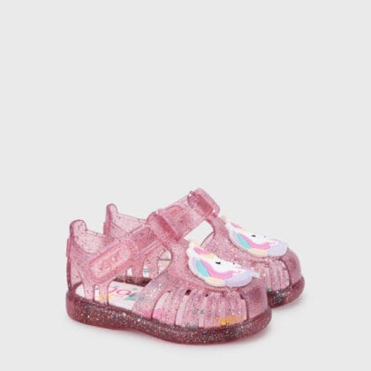 Igor Ανατομικό Κλειστό Πέδιλο Θαλάσσης Tobby Unicornio Για Κορίτσι Φούξια Με Glitter