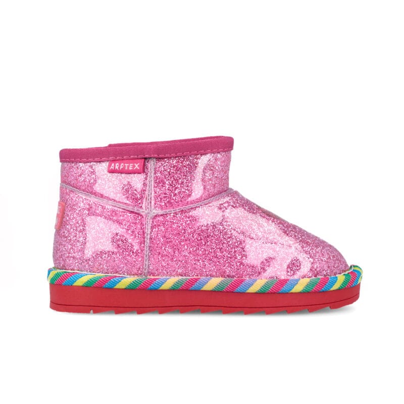 Agatha Ruiz De La Prada Ανατομικό Αδιάβροχο Μποτάκι Για Κορίτσι Ρόζ Με Καρδούλα