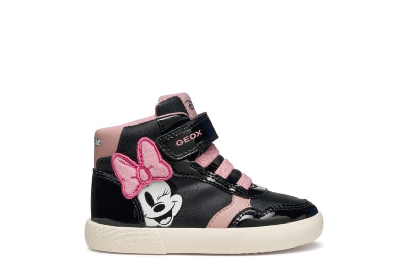 Geox Ανατομικό Μποτακι Για Κορίτσι Minnie Mouse Μαύρο