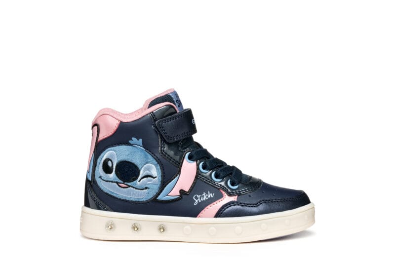 Geox Ανατομικό Μποτακι Για Κορίτσι Lilo&Stitch Με Φωτάκια Μπλέ - Image 2