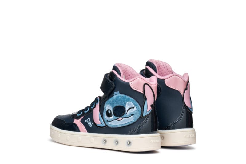 Geox Ανατομικό Μποτακι Για Κορίτσι Lilo&Stitch Με Φωτάκια Μπλέ - Image 7