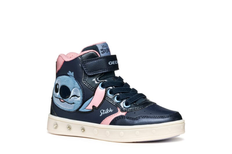 Geox Ανατομικό Μποτακι Για Κορίτσι Lilo&Stitch Με Φωτάκια Μπλέ - Image 3