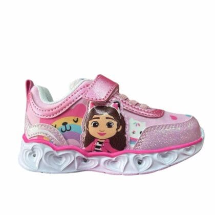 Cerda Παιδικό Ανατομικό Αθλητικό Για Κορίτσι Gabby's Dollhouse Με Φωτάκια Ρόζ