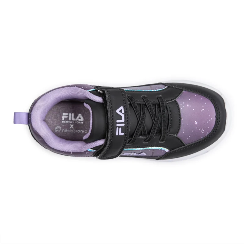 Fila Ανατομικό Αθλητικό Για Κορίτσι Μαύρο/Μώβ Με Φωτάκια Nanobionic Flash Gordon 6 V - Image 4