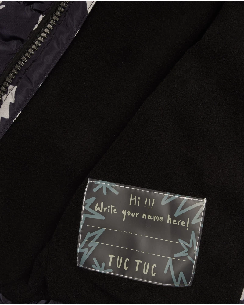 Tuc Tuc Μπουφάν Για Αγόρι Μαύρο Με Ρόκ Σχέδια Και Φωτάκια Στον Κεραυνό - Image 4