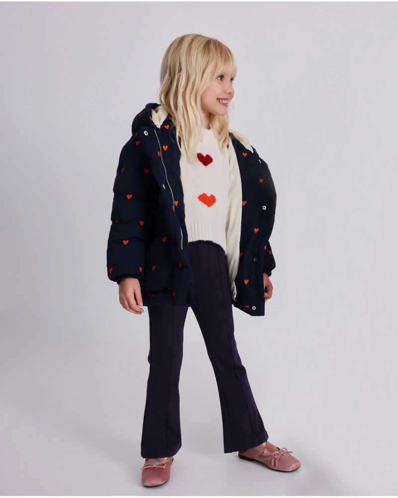 Tuc Tuc Μπουφάν Για Κορίτσι Μπλέ Με Καρδούλες - Image 5