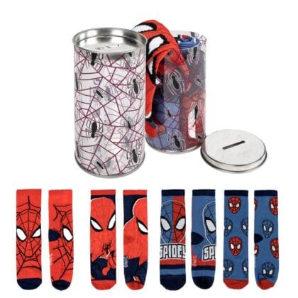 Cerda Παιδικές Κάλτσες Σετ 4 Ζευγάρια Σε Κουμπαρά Spiderman