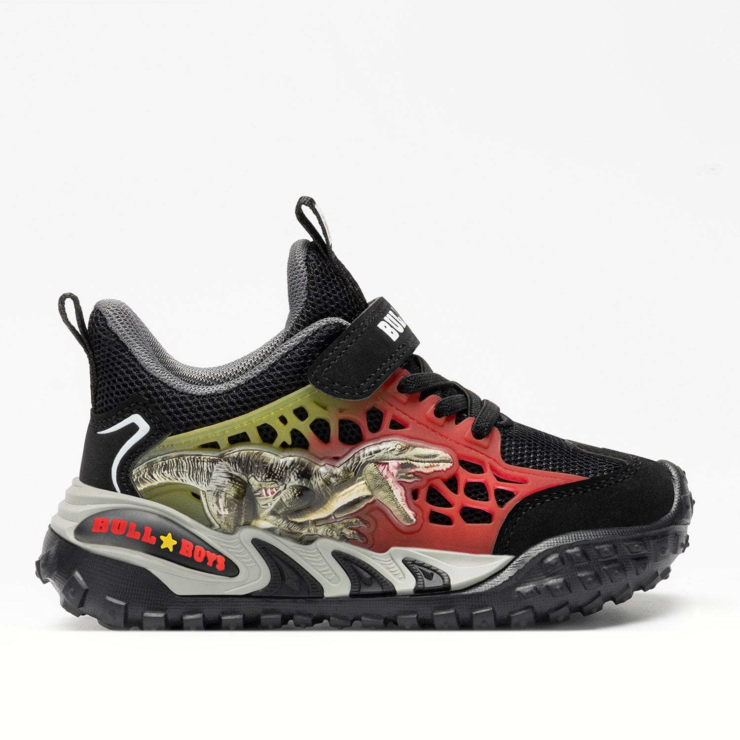 Bull Boys Ανατομικό Αθλητικο Για Αγόρι Μαύρο Με Φωτάκια