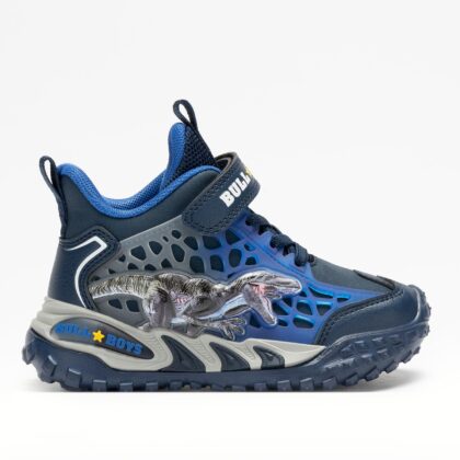 Bull Boys Ανατομικό Μποτάκι Για Αγόρι Μπλέ Με Φωτάκια