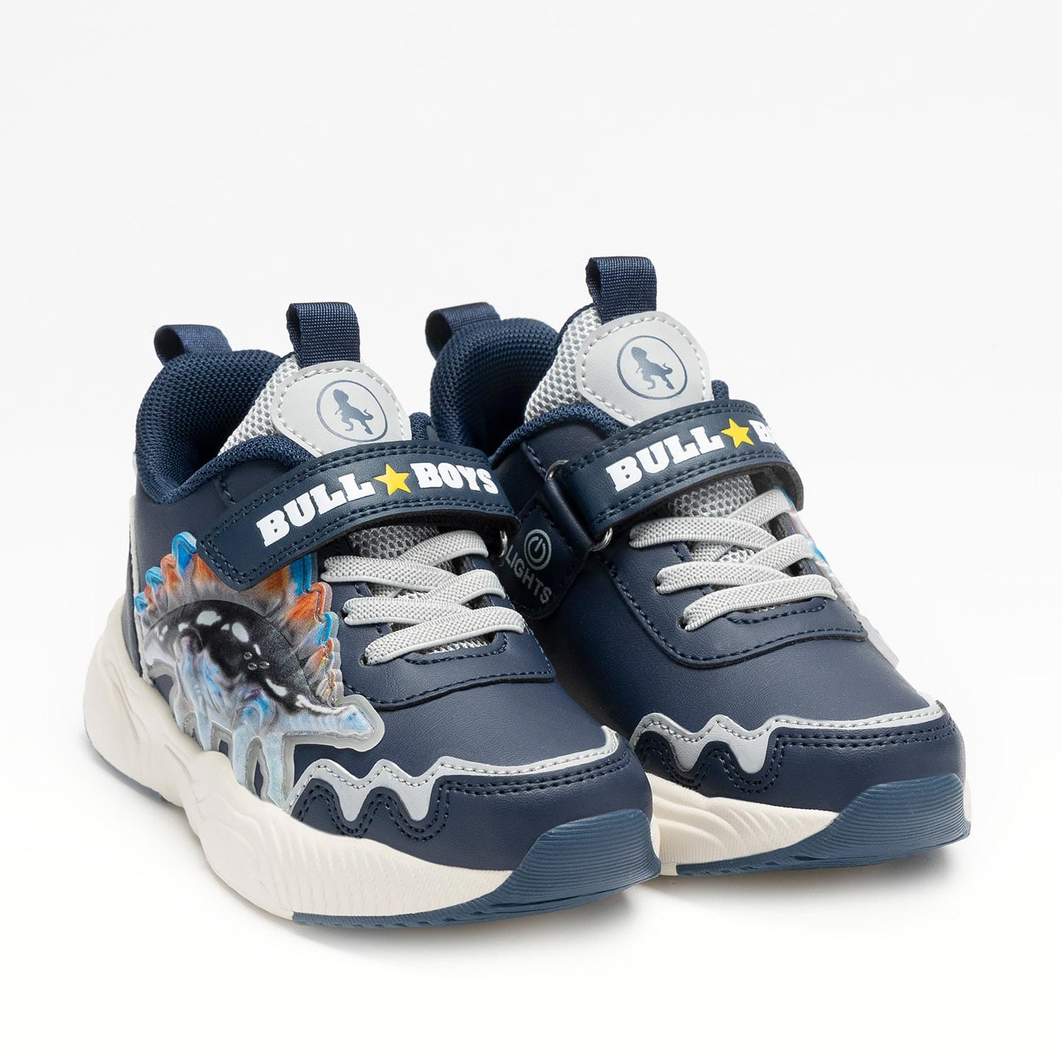 Bull Boys Ανατομικό Αθλητικό Για Αγόρι Μπλέ Με Δεινόσαυρο Και Φωτάκια - Image 2