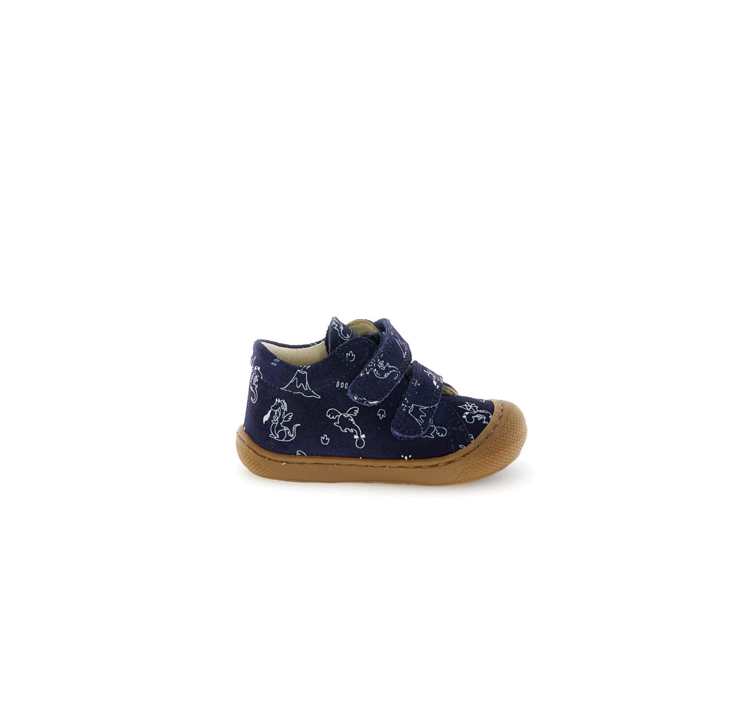 Naturino Δερμάτινο Ανατομικό Μποτάκι Για Αγόρι Μπλέ Με Δεινόσαυρους