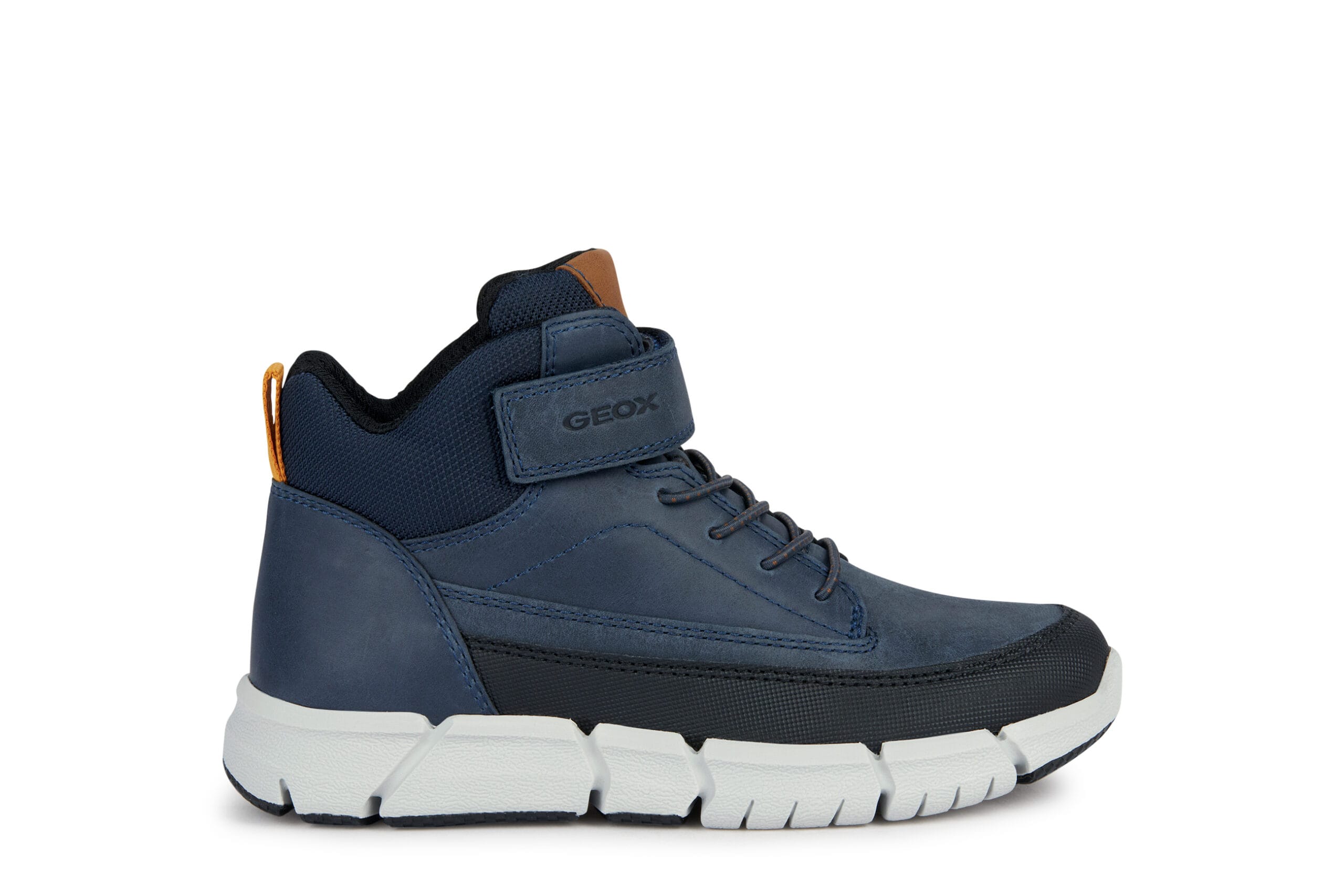 Geox Ανατομικό Δερμάτινο Μποτάκι Για Αγόρι Σκούρο Μπλέ