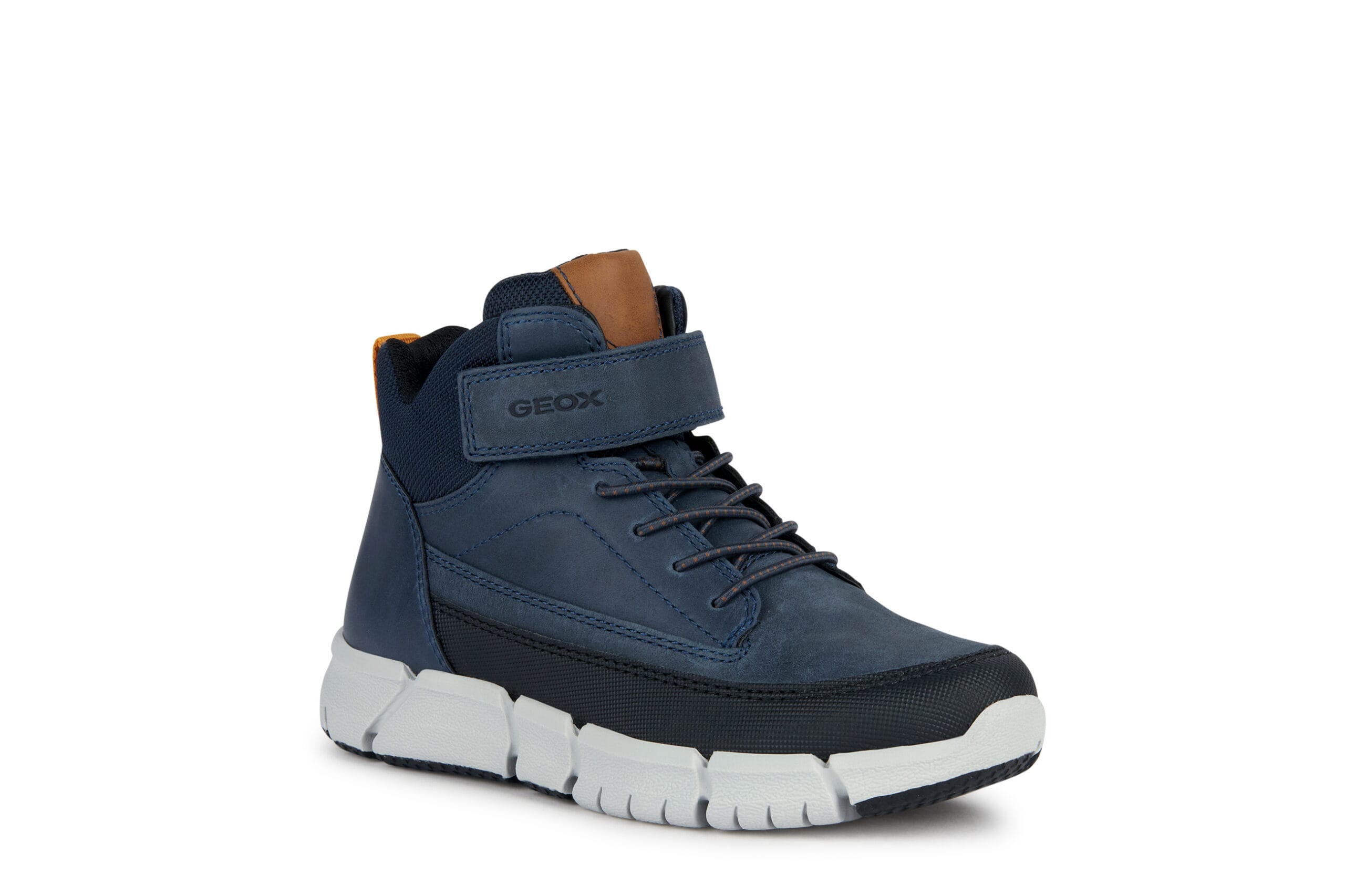 Geox Ανατομικό Δερμάτινο Μποτάκι Για Αγόρι Σκούρο Μπλέ - Image 2