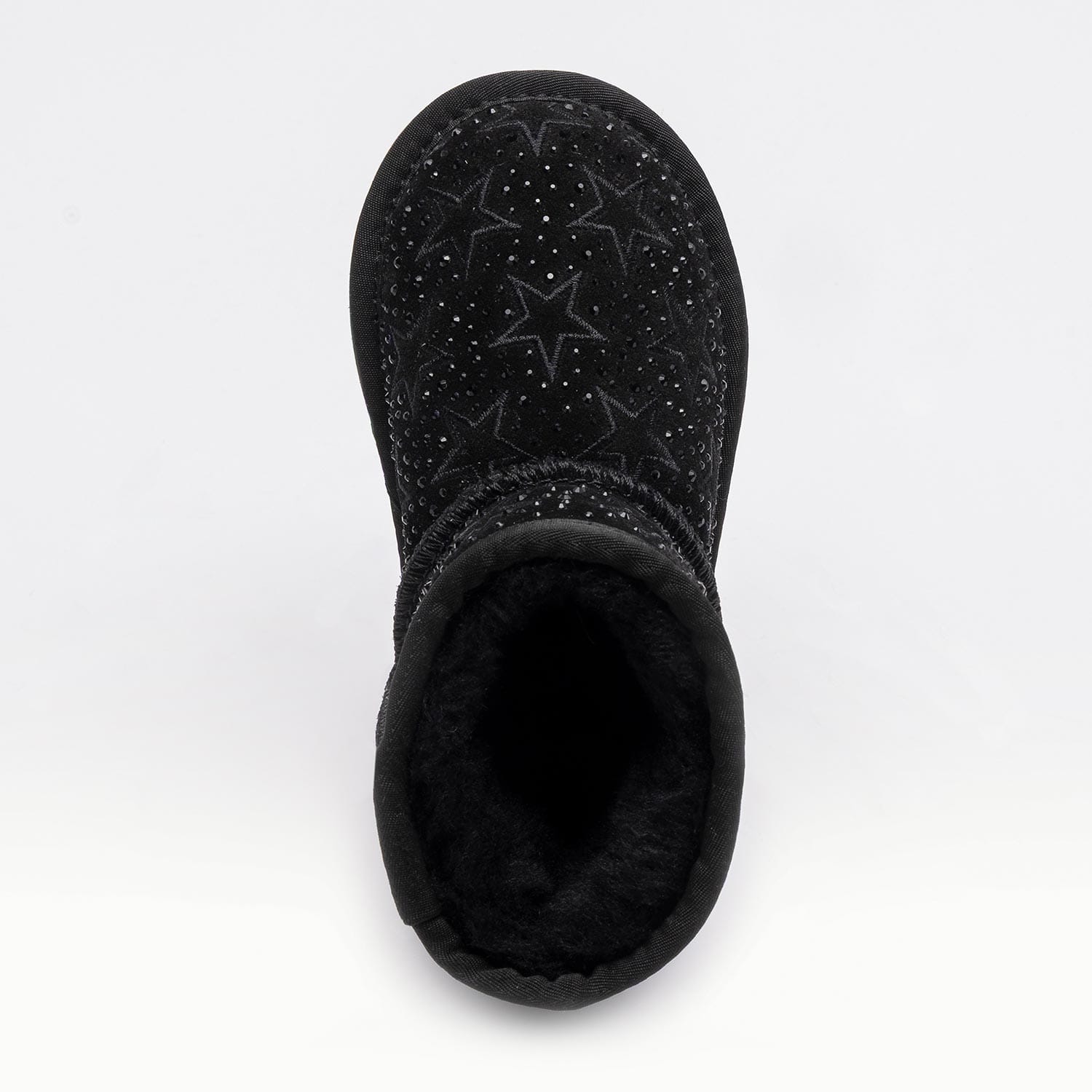 Lelli Kelli Ανατομικό Μποτάκι Γούνινο Μαύρο Αστεράκια Και Στράς - Image 3