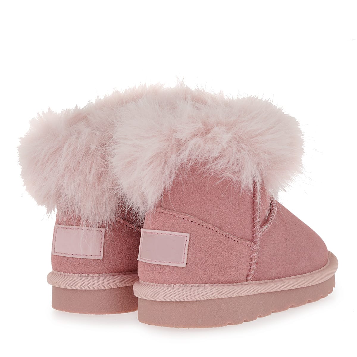 Renato Garini Ανατομικό Μπεμπέ Μποτάκι Για Κορίτσι Ρόζ Με Γουνάκι - Image 4