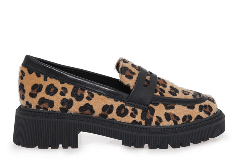 Exe Kids Ανατομικό Loafers Για Κορίτσι Μαύρο Leopard - Image 2