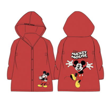 Disney Παιδικό Αδιάβροχο Για Αγόρι Mickey Mouse Κόκκινο