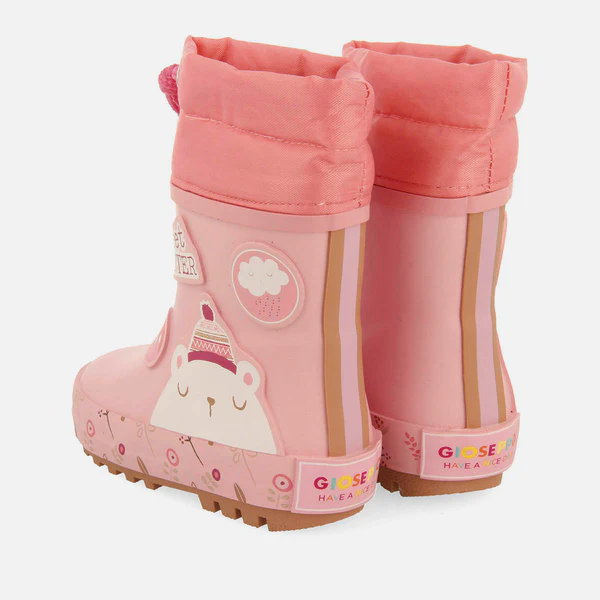 Gioseppo Παιδική Γαλότσα Για Κορίτσι Ρόζ Με Αρκουδάκι - Image 3