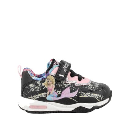 Primigi Ανατομικό Αθλητικό Για Κορίτσι Mermaid Magic Με Φωτάκια Μαύρο