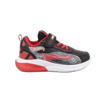 Primigi Ανατομικό Αθλητικό Για Αγόρι Hot Wheels Με Φωτάκια Μαύρο/Κόκκινο