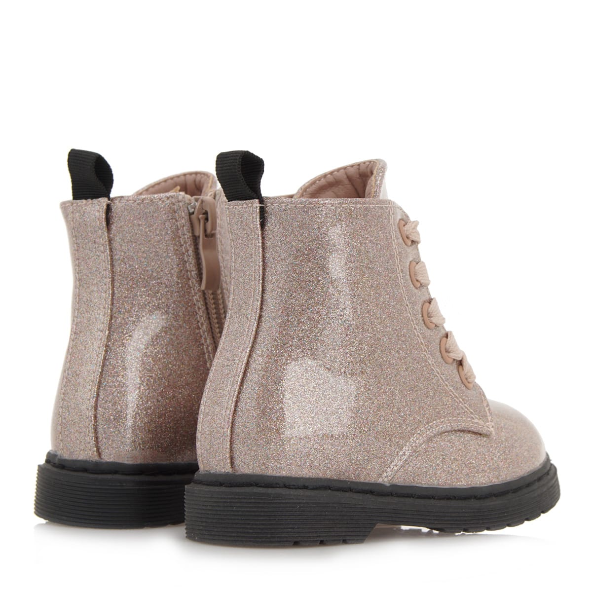 Exe Kids Ανατομικό Μποτάκι Για Κορίτσι Nude Λουστρίνι Με Glitter - Image 4