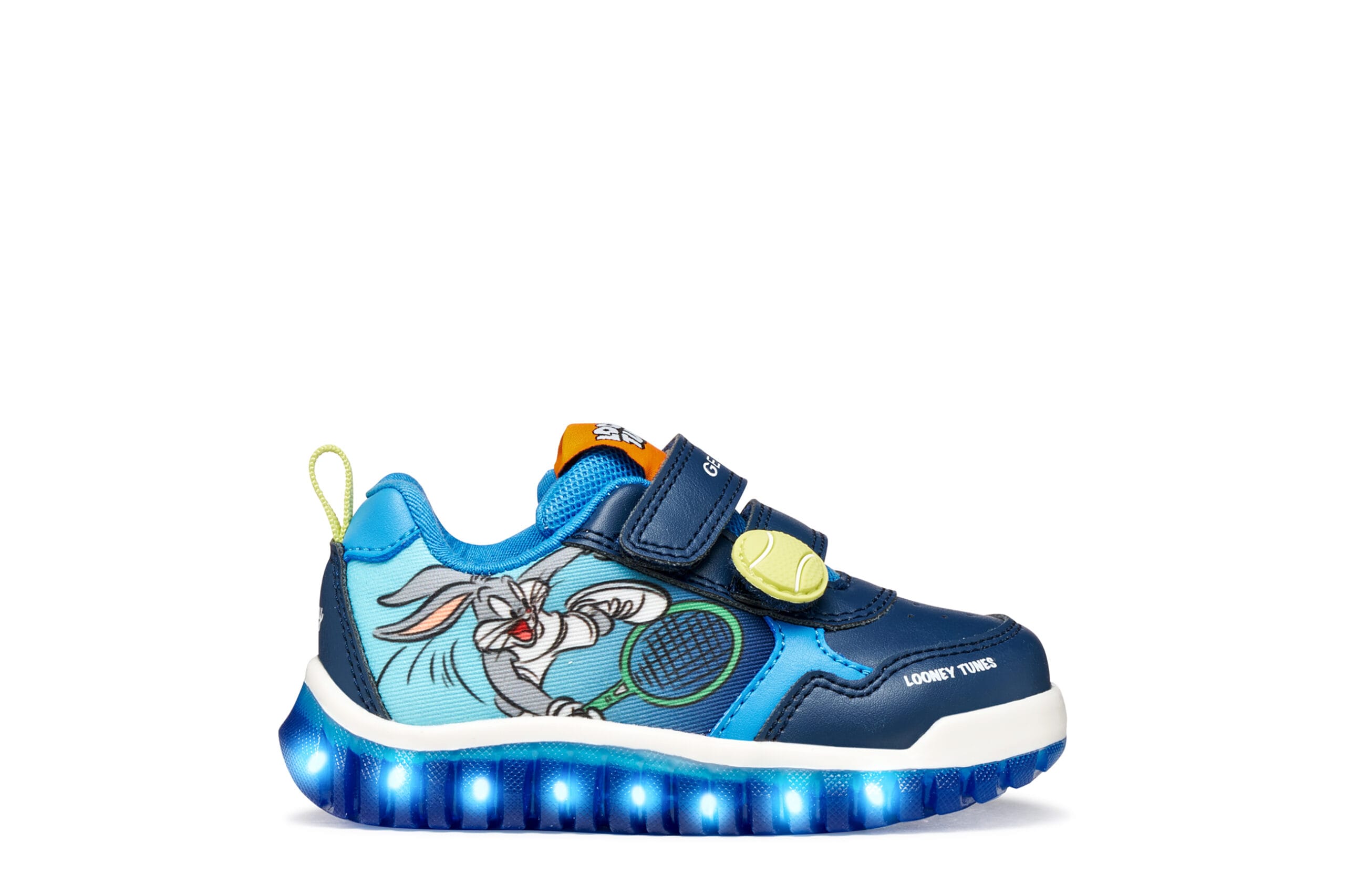 Geox Ανατομικό Αθλητικό Για Αγόρι Bugs Bunny Με Φωτάκια Μπλέ