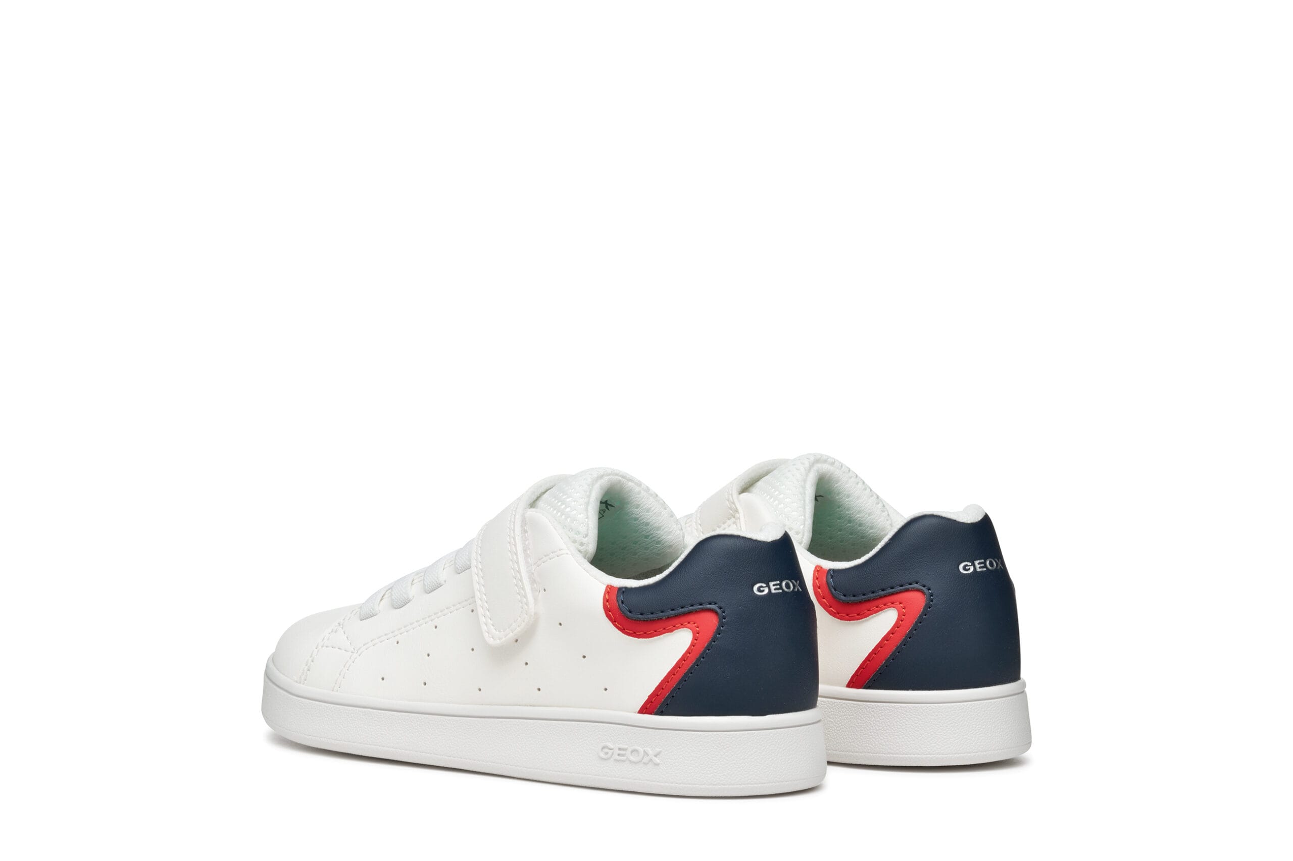 Geox Ανατομικό Sneaker Για Αγόρι Λευκό/Μπλέ - Image 6