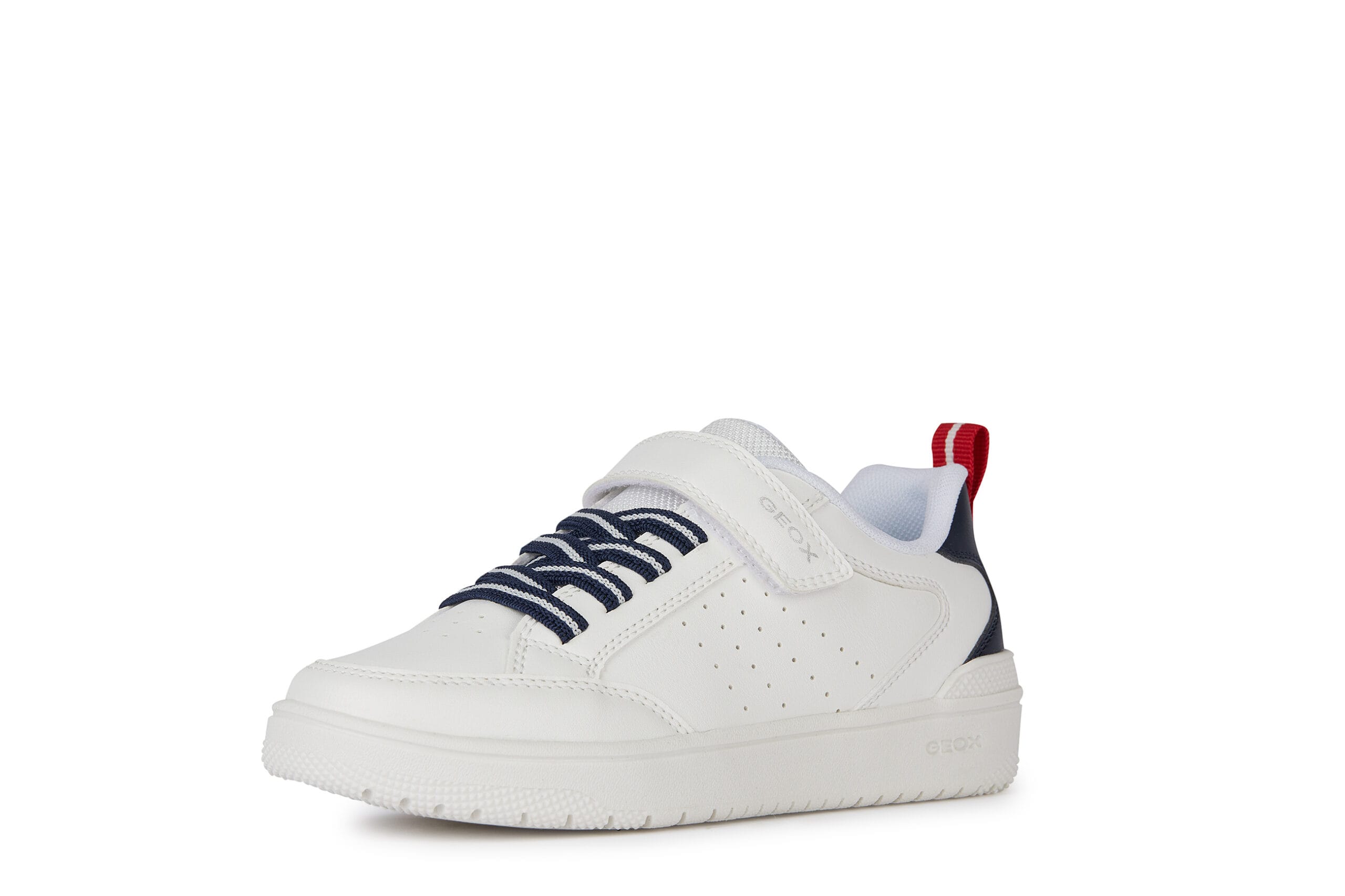 Geox Ανατομικό Sneaker Για Αγόρι Λευκό/Μπλέ Navy - Image 3