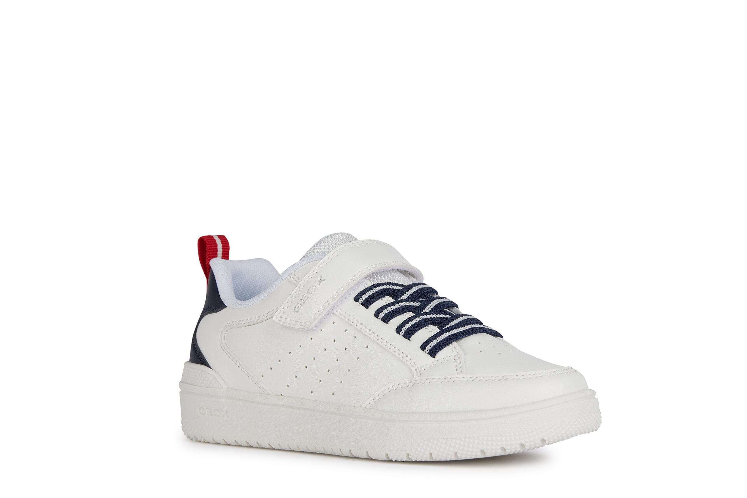Geox Ανατομικό Sneaker Για Αγόρι Λευκό/Μπλέ Navy - Image 2