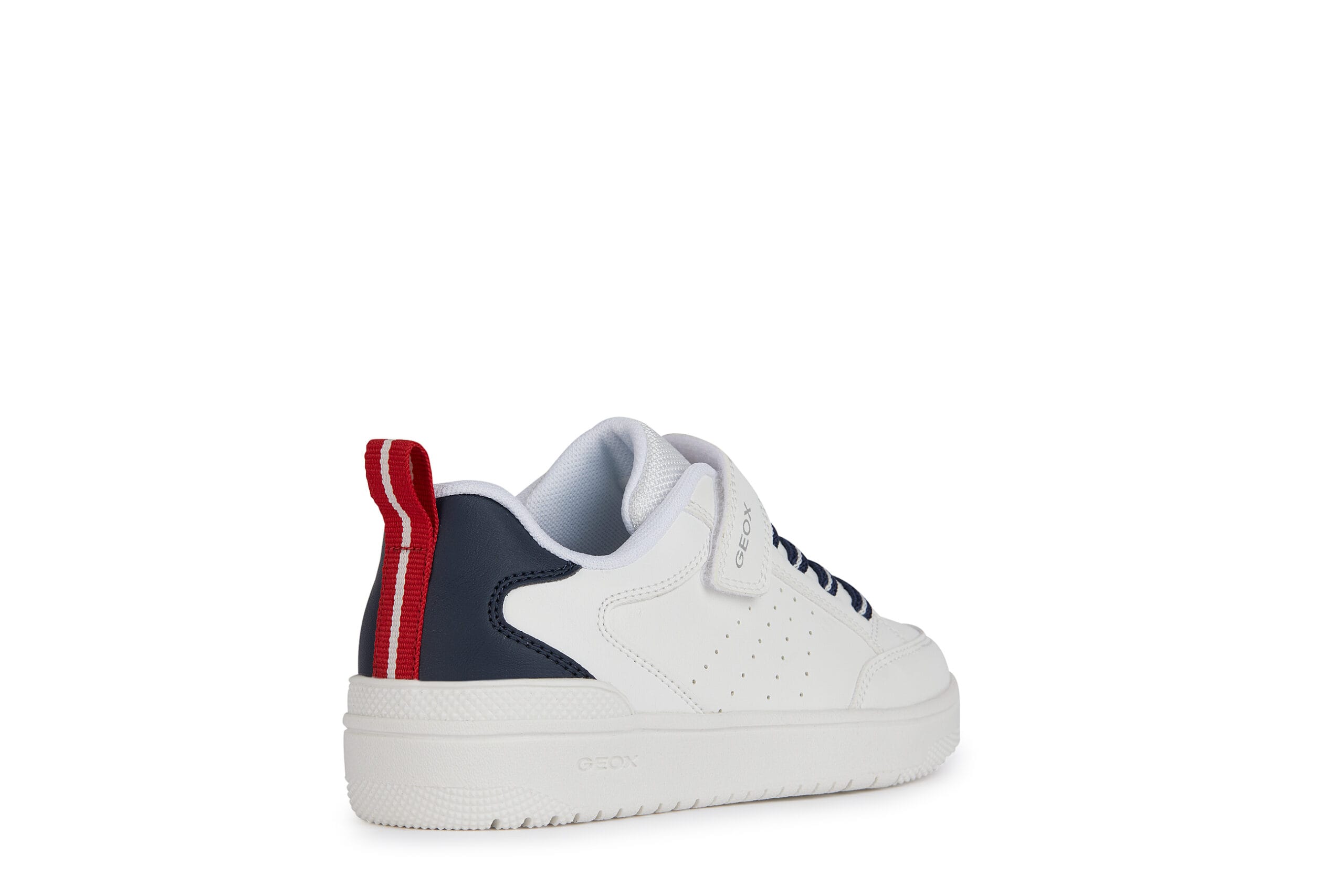 Geox Ανατομικό Sneaker Για Αγόρι Λευκό/Μπλέ Navy - Image 4