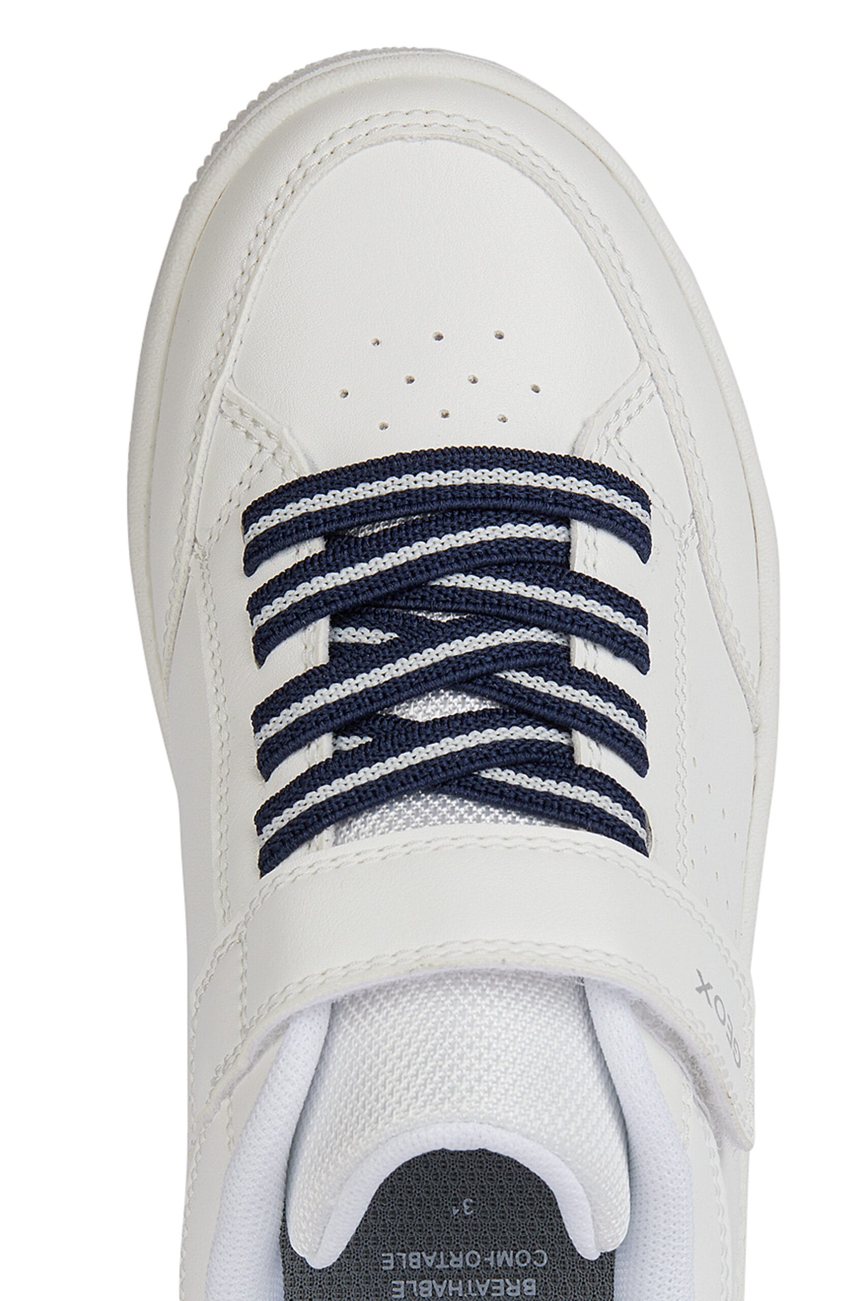 Geox Ανατομικό Sneaker Για Αγόρι Λευκό/Μπλέ Navy - Image 7