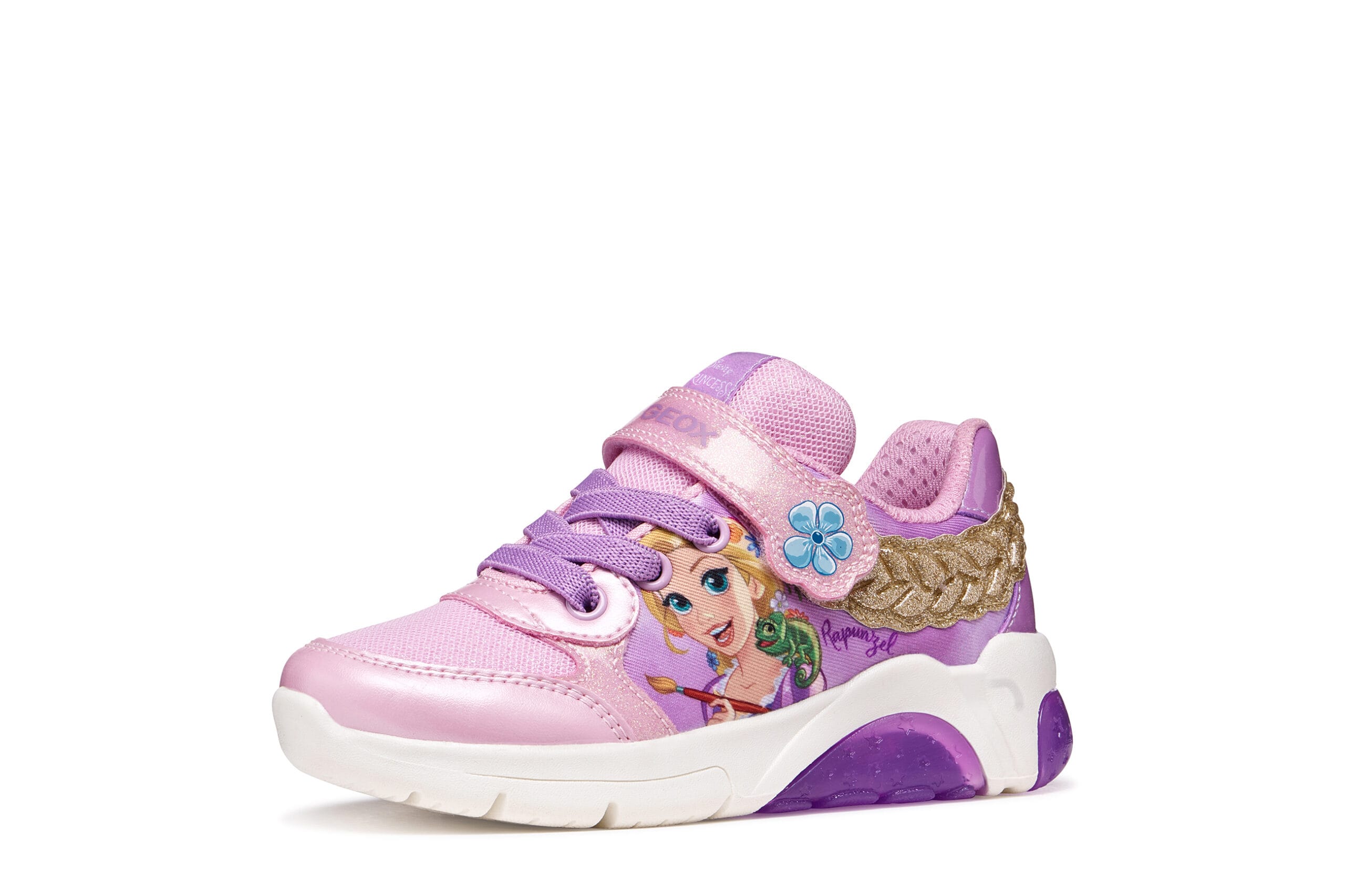 Geox Ανατομικό Αθλητικό Για Κορίτσι Ρόζ Ραπουνζέλ Με Φωτάκια - Image 4