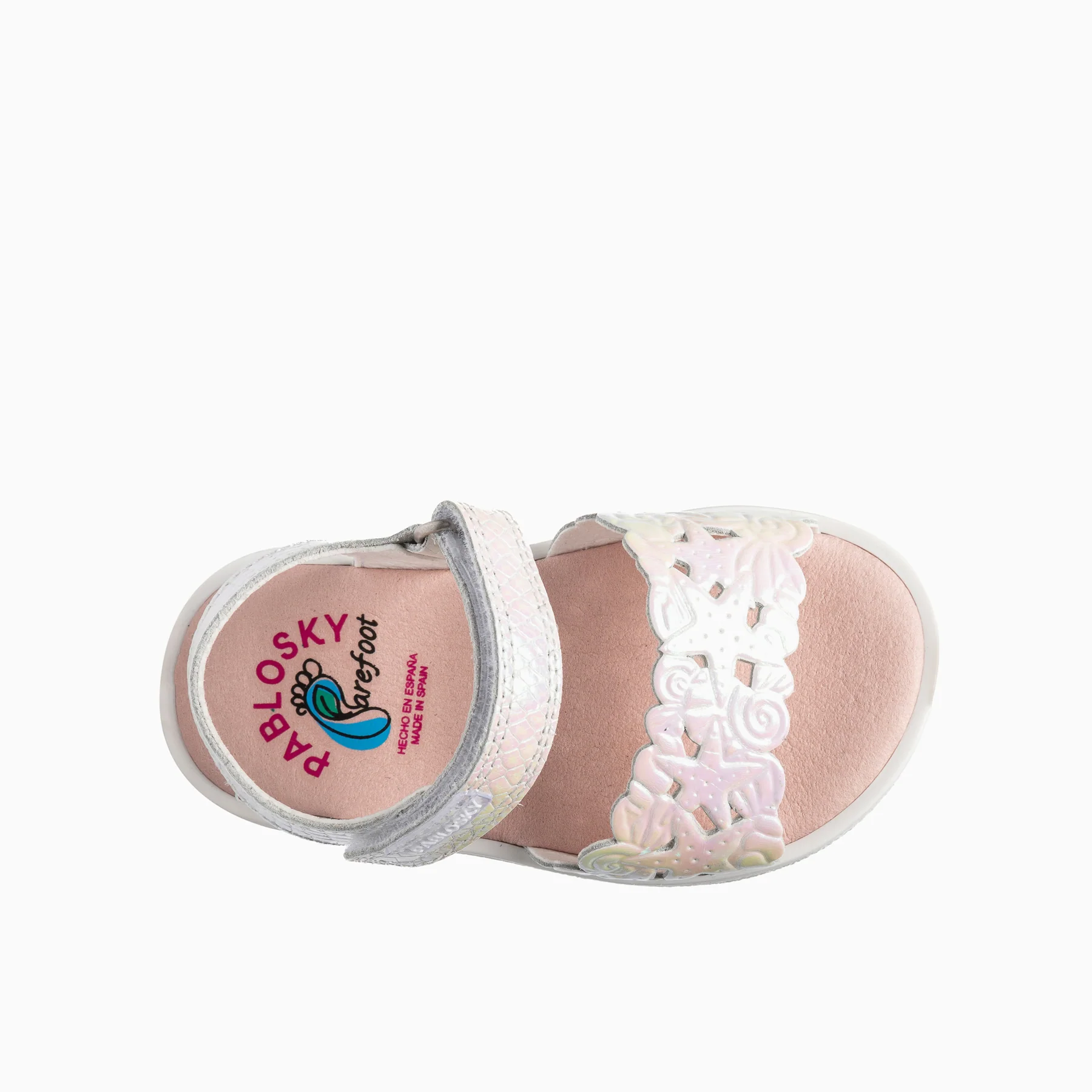 Pablosky Ανατομικό Πέδιλο Μπεμπέ Για Κορίτσι Λευκό Ιριδίζον - Image 4