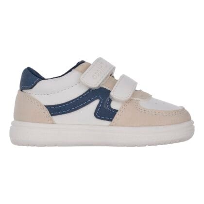Chicco Ανατομικό Sneaker Μπεμπέ Για Αγόρι Μπέζ/Λευκό