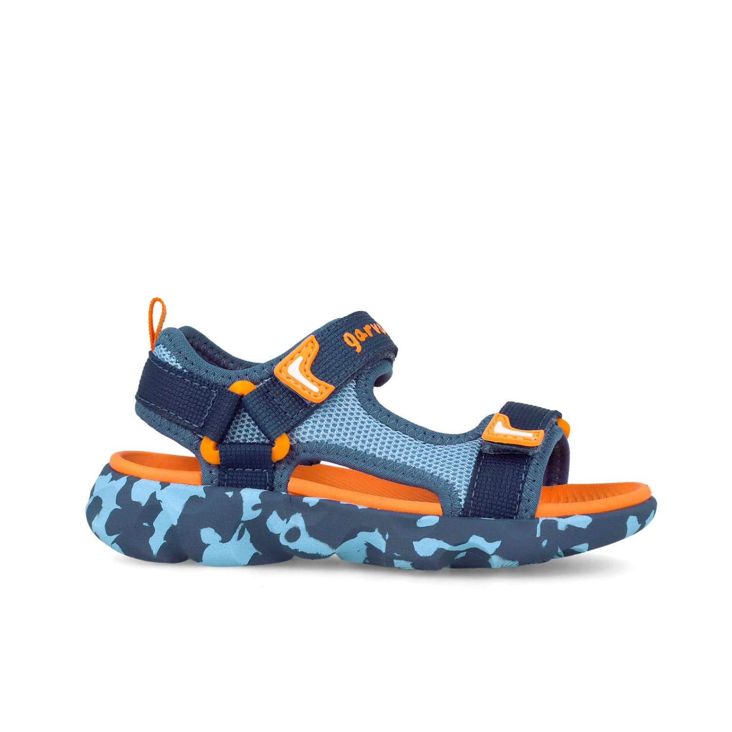 Garvalin Ανατομικό Αθλητικό Πέδιλο Για Αγόρι Μπλέ/Πορτοκαλί