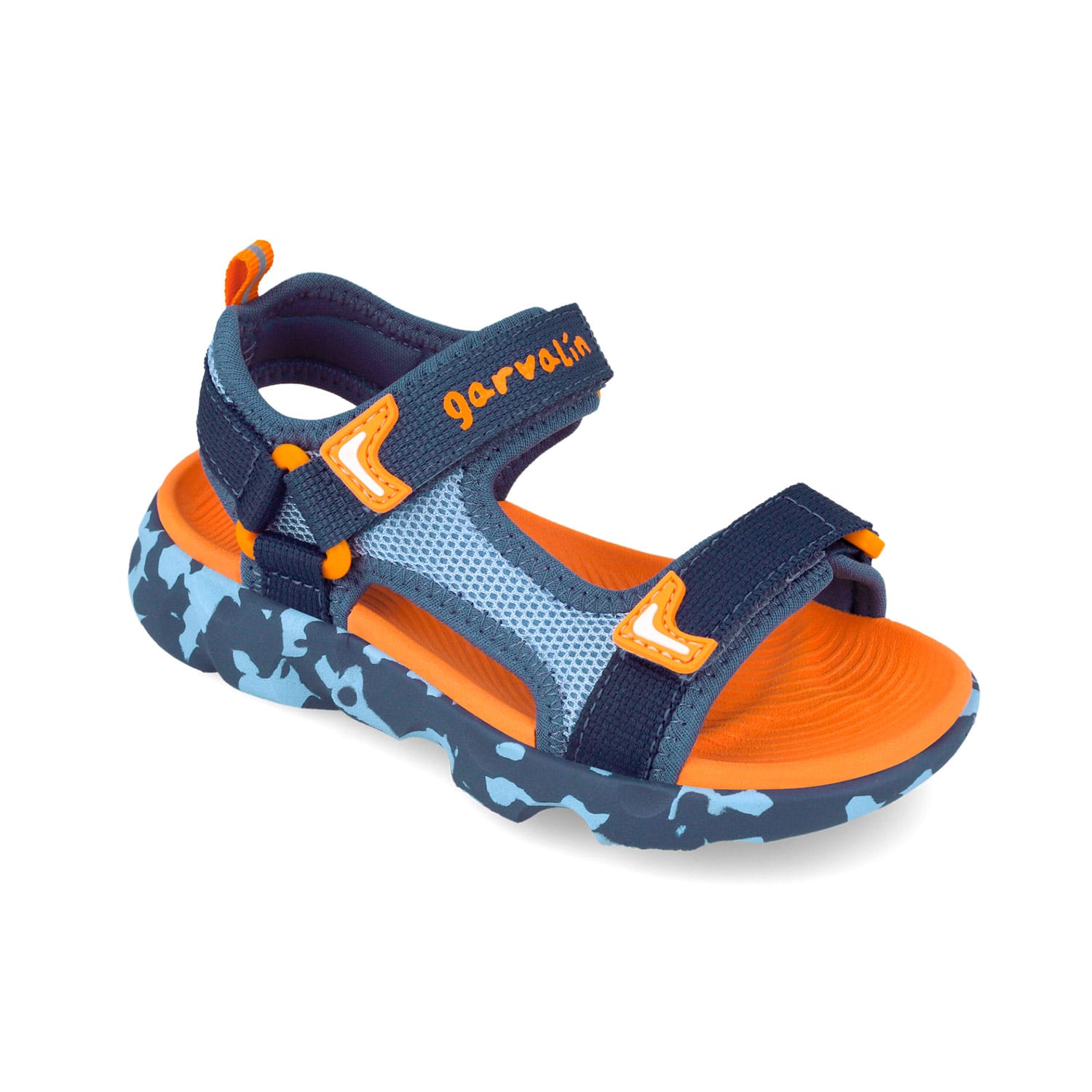 Garvalin Ανατομικό Αθλητικό Πέδιλο Για Αγόρι Μπλέ/Πορτοκαλί - Image 2