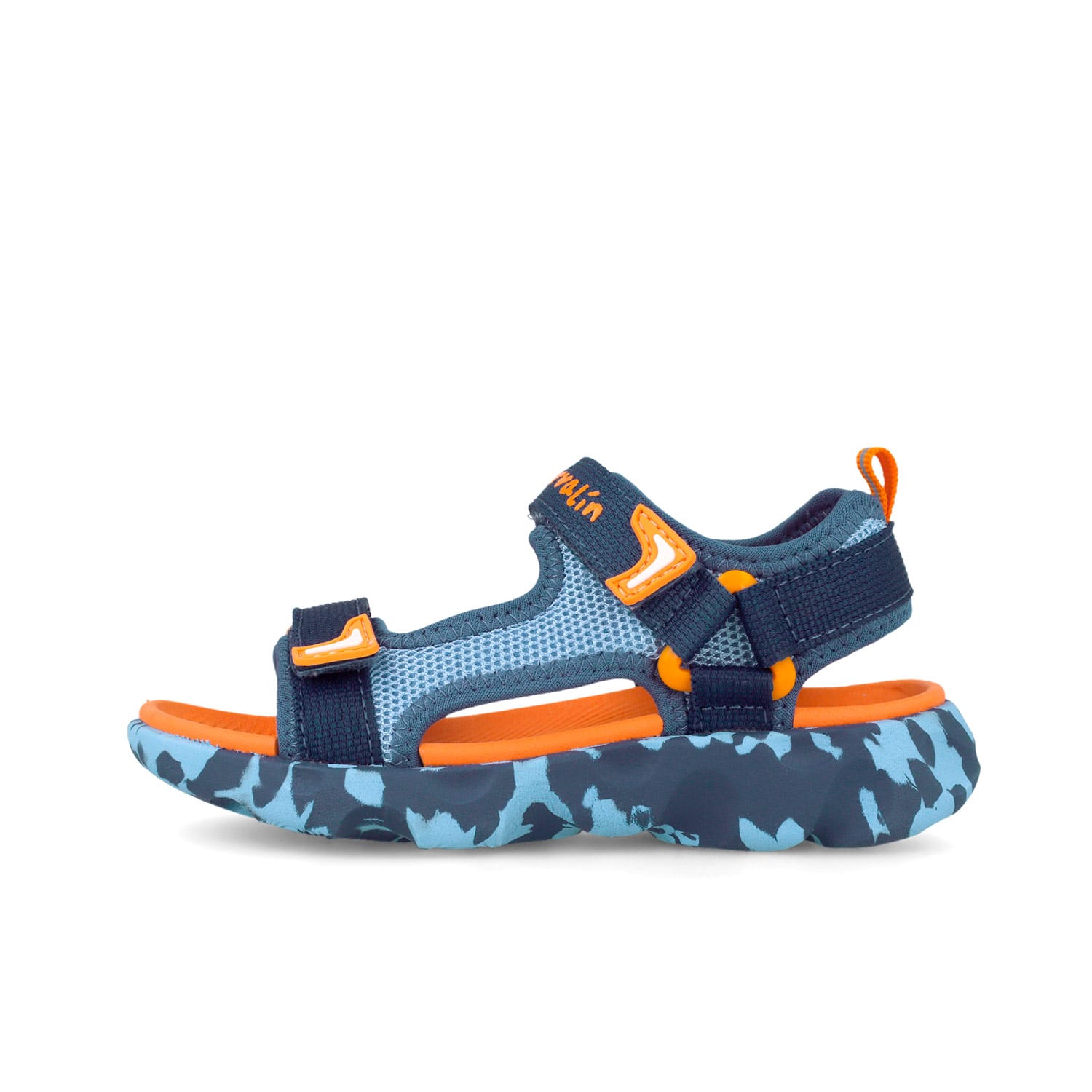 Garvalin Ανατομικό Αθλητικό Πέδιλο Για Αγόρι Μπλέ/Πορτοκαλί - Image 3