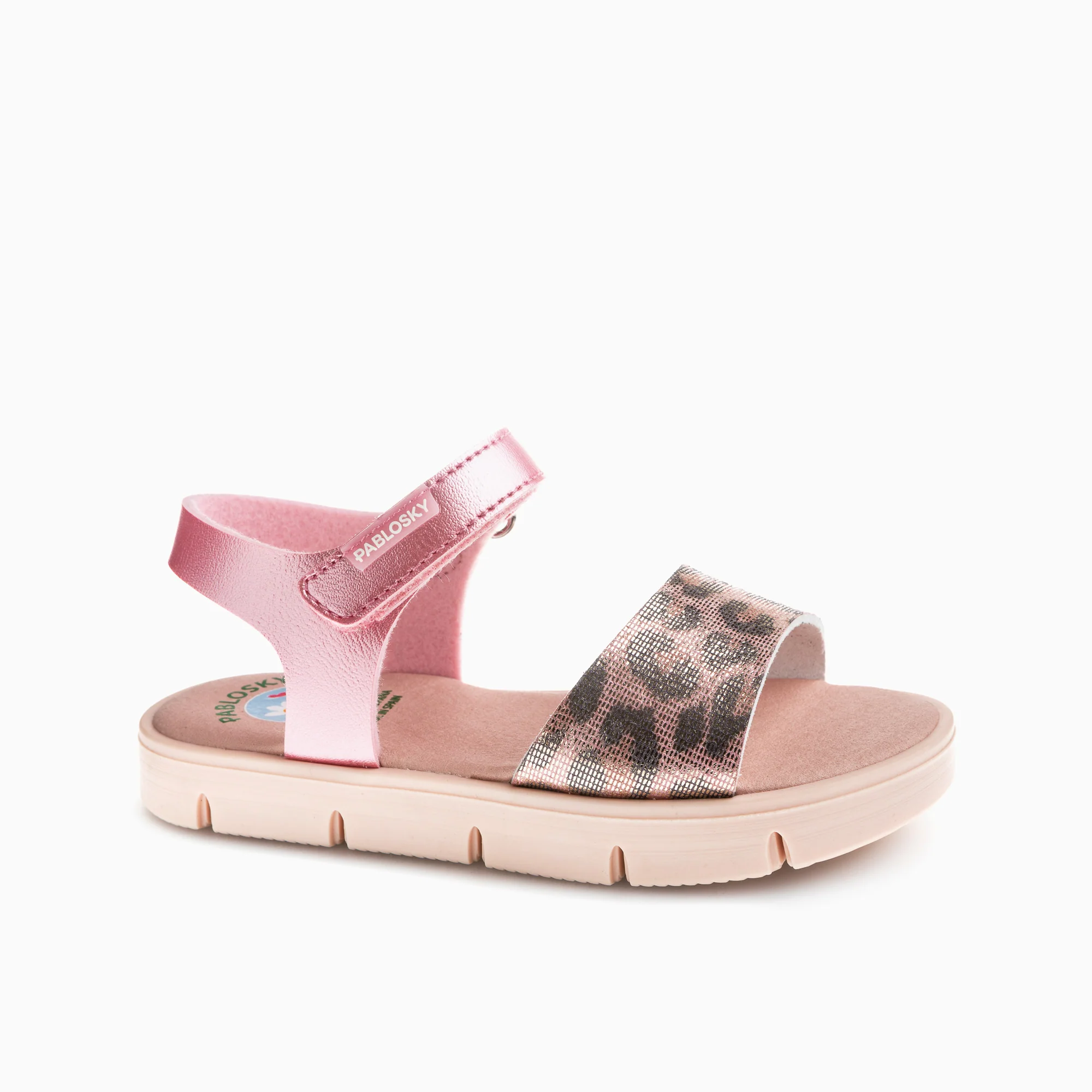 Pablosky Ανατομικό Πέδιλο Για Κορίτσι Ρόζ Leopard - Image 2