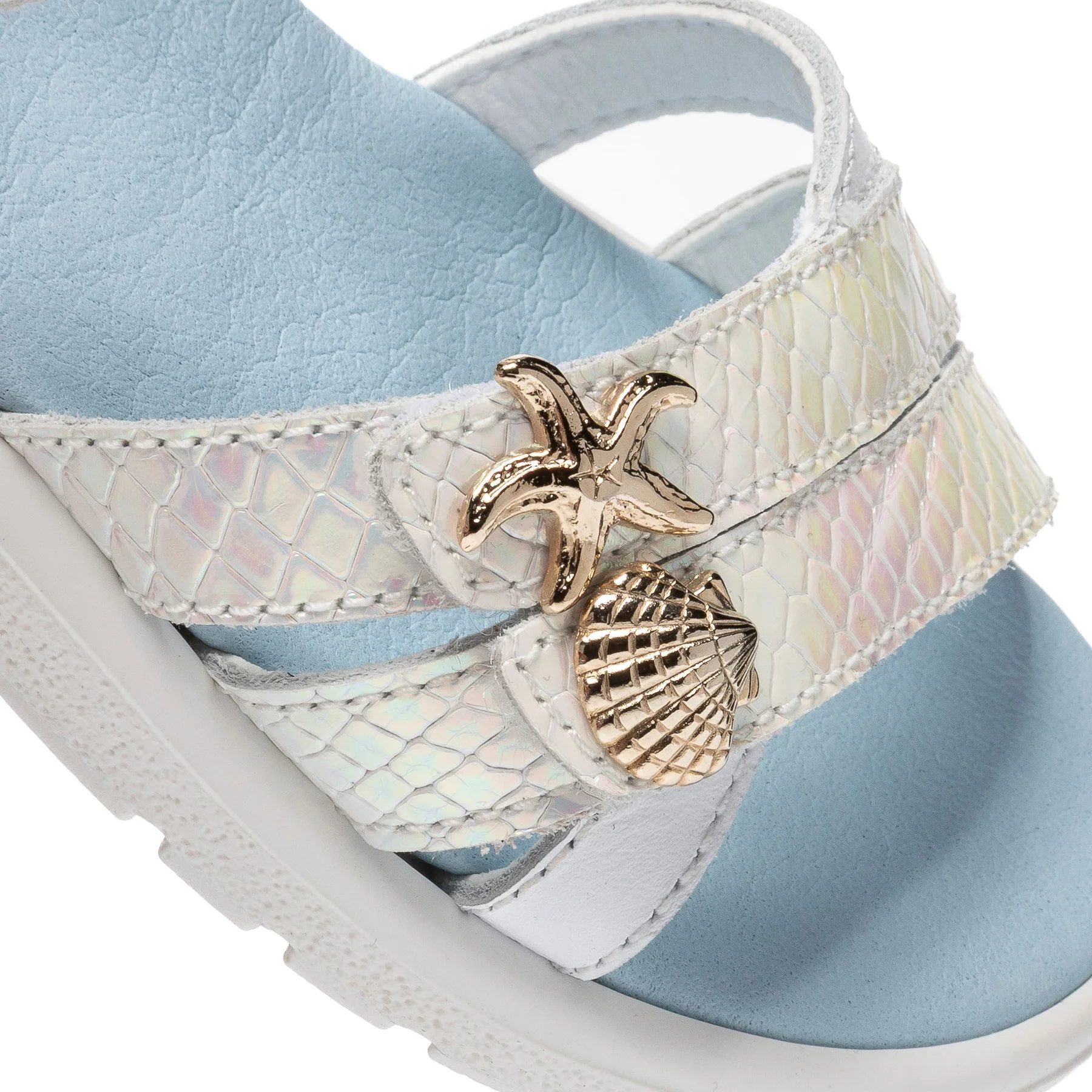 Pablosky Ανατομικό Πέδιλο Για Κορίτσι Λευκό Ιριδίζον - Image 7