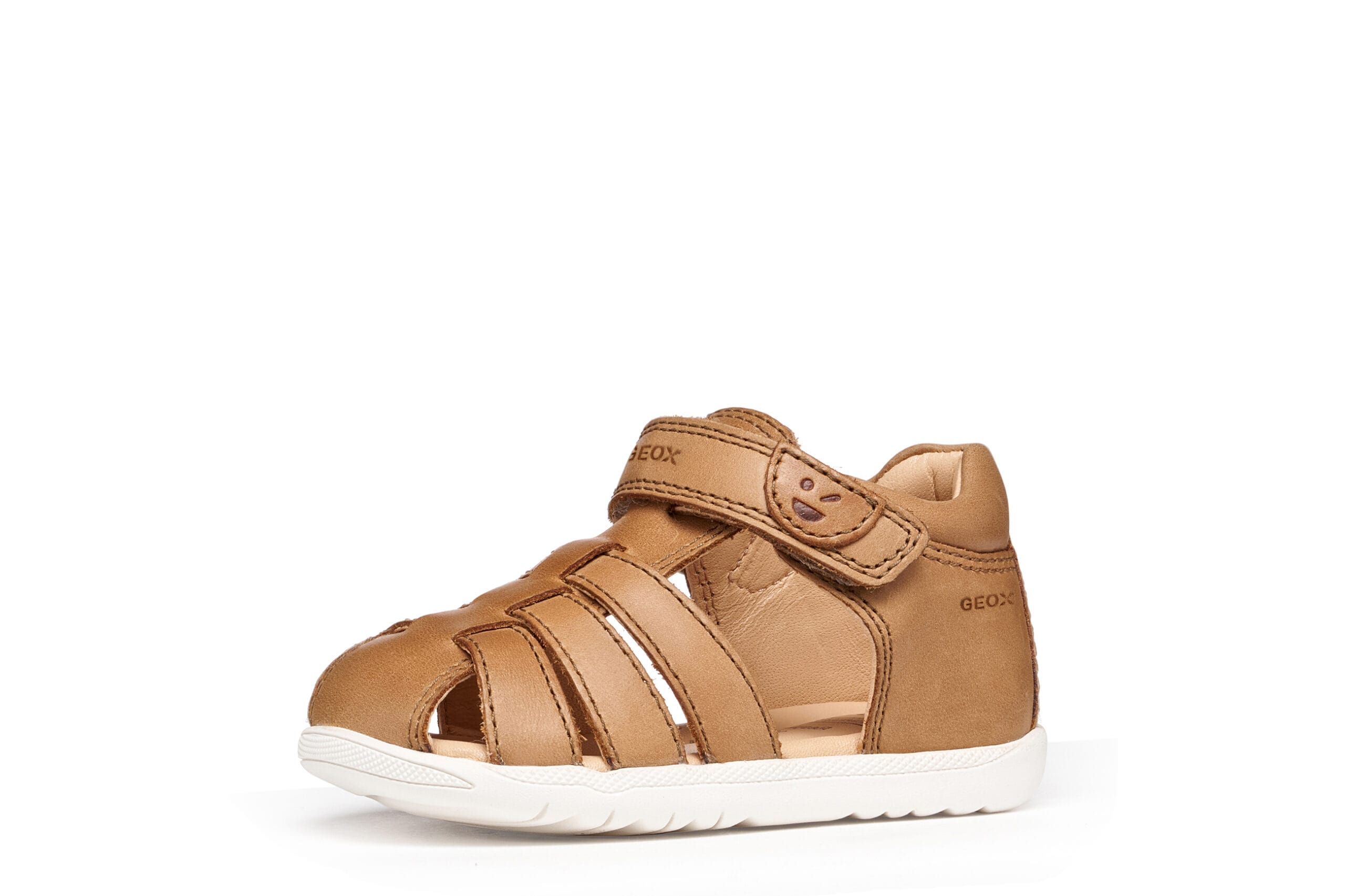 Geox Δερμάτινο Ανατομικό Παπουτσοπέδιλο Για Αγόρι Καφέ - Image 3