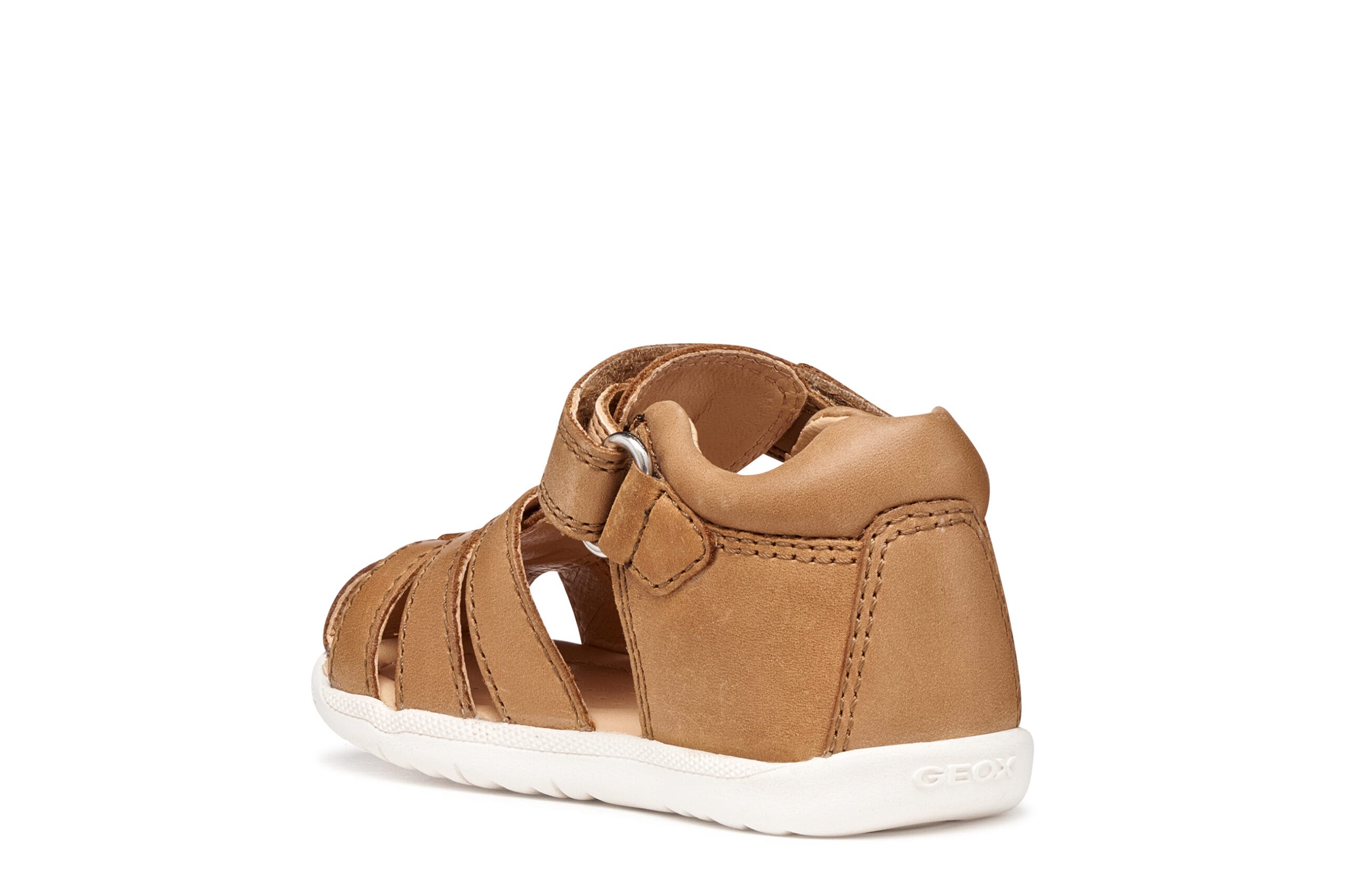 Geox Δερμάτινο Ανατομικό Παπουτσοπέδιλο Για Αγόρι Καφέ - Image 5