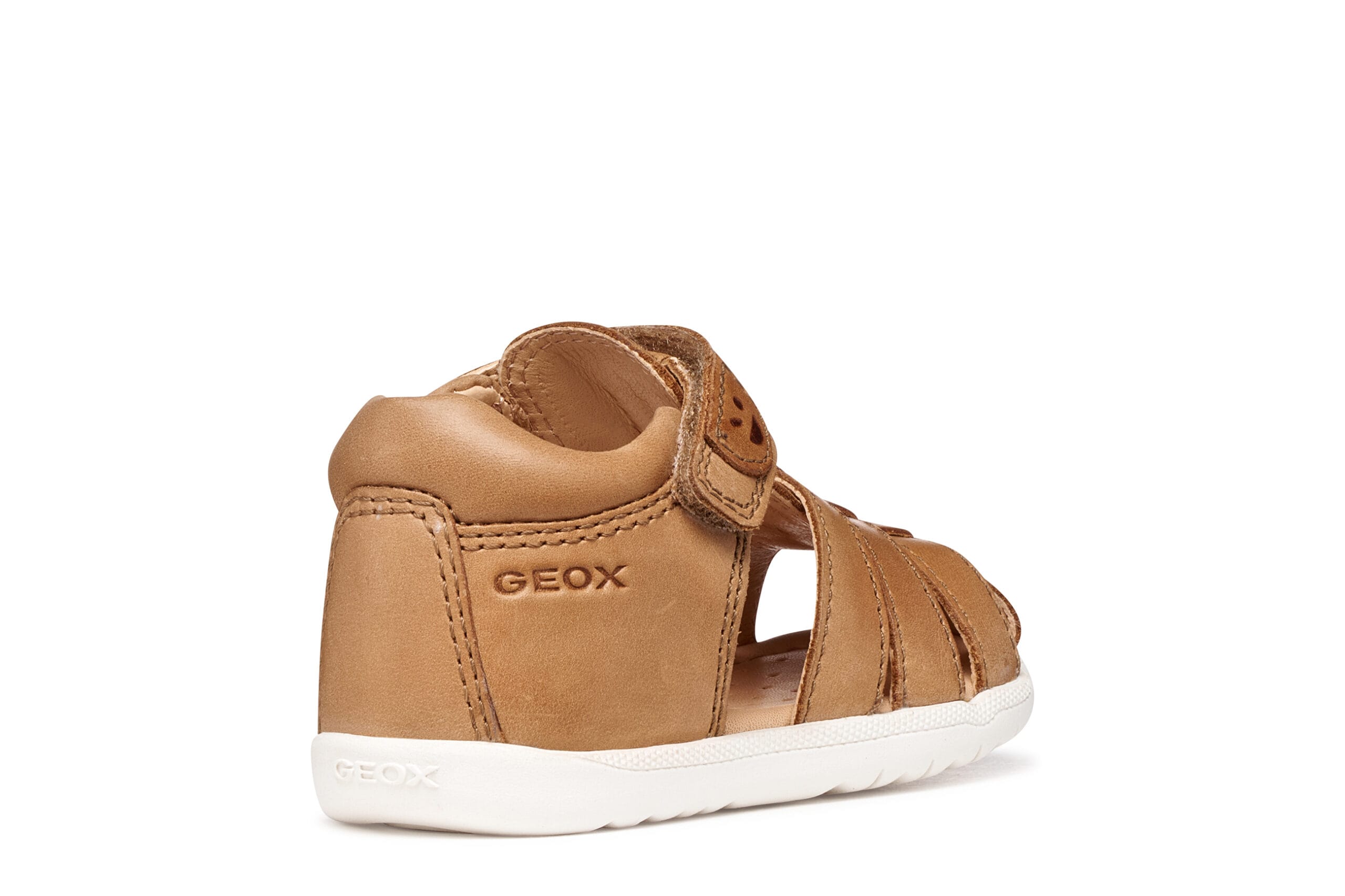 Geox Δερμάτινο Ανατομικό Παπουτσοπέδιλο Για Αγόρι Καφέ - Image 4