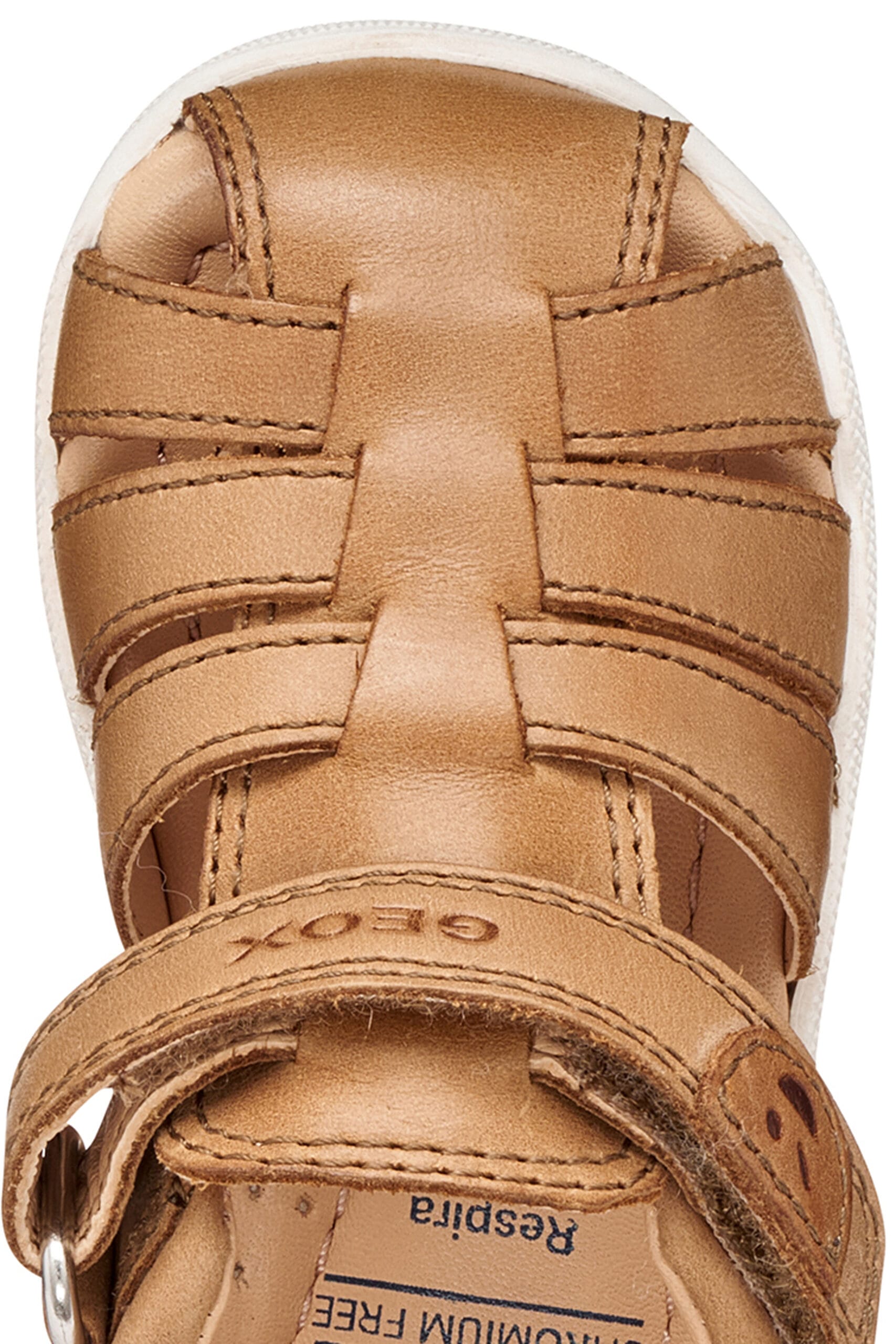 Geox Δερμάτινο Ανατομικό Παπουτσοπέδιλο Για Αγόρι Καφέ - Image 9