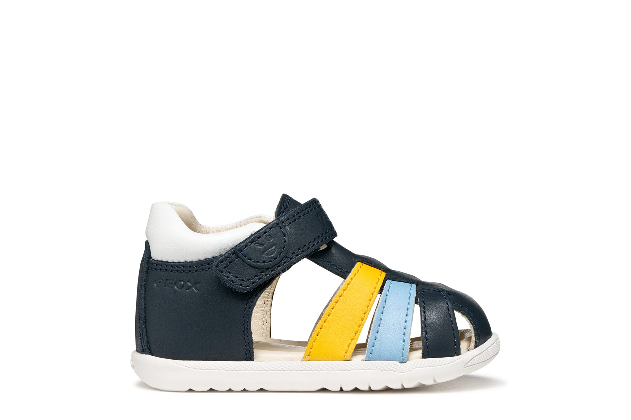 Geox Δερμάτινο Ανατομικό Παπουτσοπέδιλο Για Αγόρι Navy